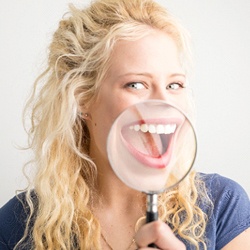 Woman smiling showing her dental implants in Homer Glen 