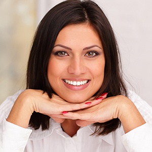 Woman with beautiful smile