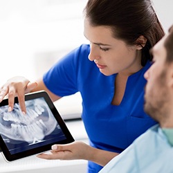 Patient learning the cost of tooth extractions in Homer Glen