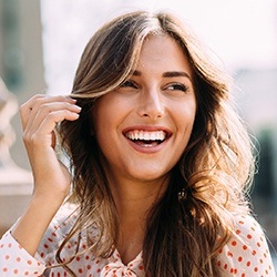 Woman with beautiful smile