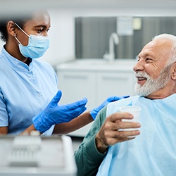 patient getting antibiotics for periodontal disease treatment in Homer Glen