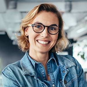 Woman with beautiful smile